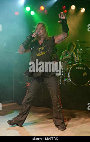 POMPANO BEACH FL - 18 JUIN : Vince Neil, du Vince Neil Band, se produit à l'amphithéâtre Pompano Beach le 18 juin 2016 à Pompano Beach, Floride Banque D'Images