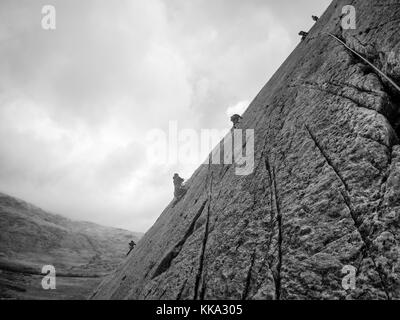 Randonnées, peu d'Ogwen Valley Tryfan, Galles, Royaume-Uni Banque D'Images