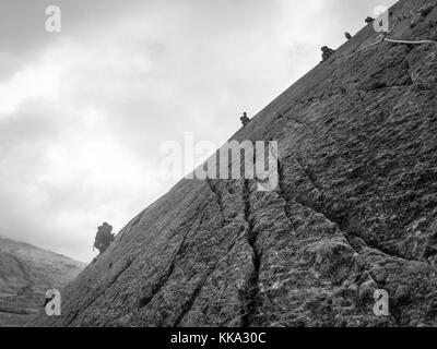 Randonnées, peu d'Ogwen Valley Tryfan, Galles, Royaume-Uni Banque D'Images