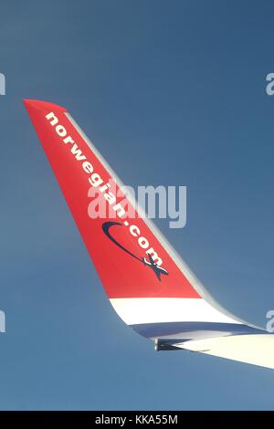 Winglet sur Boeing 737-800(W) d'norwegian.com Banque D'Images