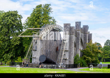 Le grand télescope, l'leviathon télescope sur Château de Birr, Irlande Banque D'Images