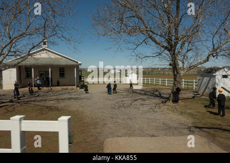 Amish farm and house museum Lancaster PA Banque D'Images