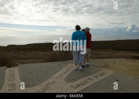 Los Flores View point, El CAMINO Real, Oceanside, Californie, États-Unis. Banque D'Images