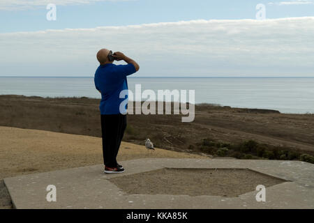 Los Flores View point, El CAMINO Real, Oceanside, Californie, États-Unis. Banque D'Images