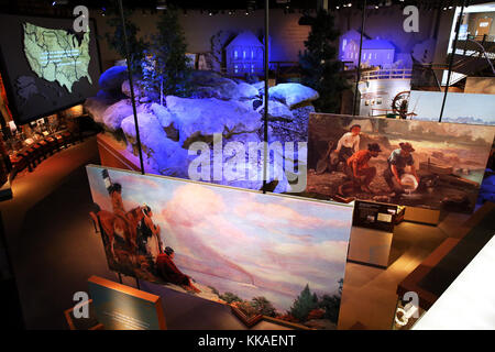 Dubuque, Iowa, États-Unis. 14 juin 2017. En regardant vers le bas le National Rivers Hall of Fame dans le Robert J. Kehl River Galleries Diamond JO River Center à Dubuque, Iowa crédit: Kevin E. Schmidt/Quad-City Times/ZUMA Wire/Alay Live News Banque D'Images