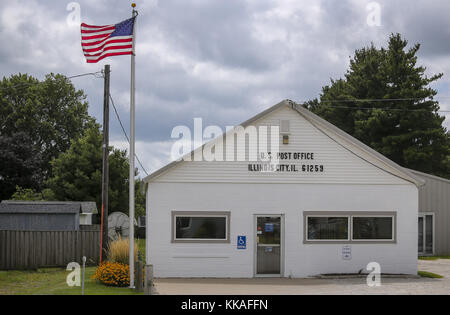 Illinois City, Iowa, États-Unis. 17 août 2017. Le bureau de poste de la ville de l'Illinois, Illinois, est vu le jeudi 17 août 2017. Credit: Andy Abeyta, Quad-City Times/Quad-City Times/ZUMA Wire/Alay Live News Banque D'Images