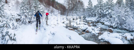 Ski à Cairngorm Mountain, Glenmore, parc national de Cairngorms, en Écosse, Royaume-Uni, Europe Banque D'Images