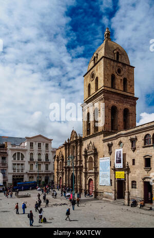 Basilique de San Francisco, La Paz, Bolivie, Amérique du Sud Banque D'Images