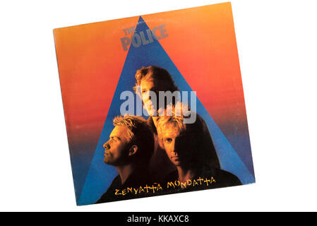 La Police, Zenyatta Mondatta, couverture de l'album 1980. Banque D'Images