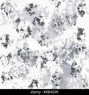 Aquarelle noir et gris tache d'encre modèle dans différents tons sur fond blanc, vector illustration Illustration de Vecteur