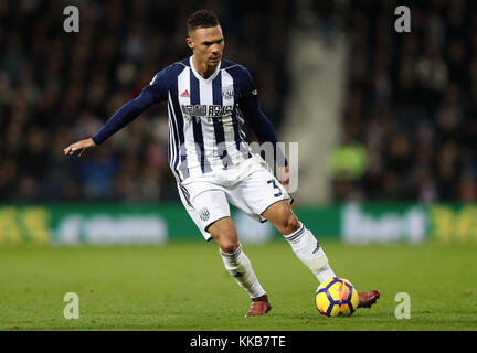 West Bromwich Albion's Kieran Gibbs au cours de la Premier League match à The Hawthorns, West Bromwich Banque D'Images