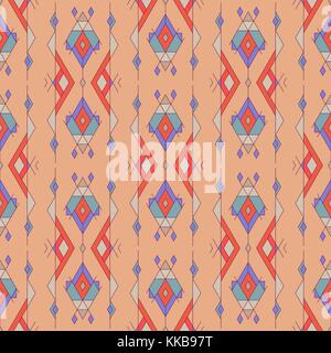 Vector vintage tribal motif transparent ethniques. aztec, mexicaine, navajo, motif africain Illustration de Vecteur