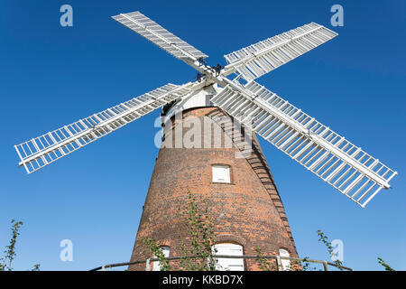 19e siècle John Webb's Moulin, Rue Fishmarket, Thaxted, Essex, Angleterre, Royaume-Uni Banque D'Images