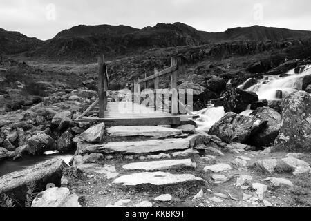 Photographie par © jamie callister. idwal falls, parc national de Snowdonia, le nord du Pays de Galles, 17 novembre 2017. Banque D'Images