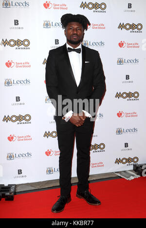 Participez au 22e Sampha MOBO Awards tenue à Leeds Premier Direct Arena, de l'argile le Pit Lane, Leeds. Photo Date : mercredi 29 novembre, 2017. Crédit photo doit se lire : Danny Lawson/PA Wire Banque D'Images