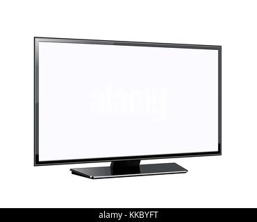 Télévision écran plat lcd led vector illustration Illustration de Vecteur
