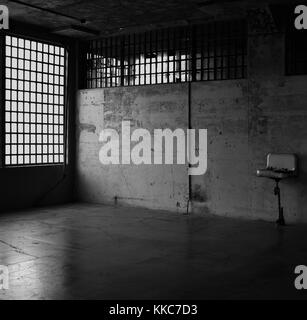Chambre à l'Alcatraz prison Banque D'Images