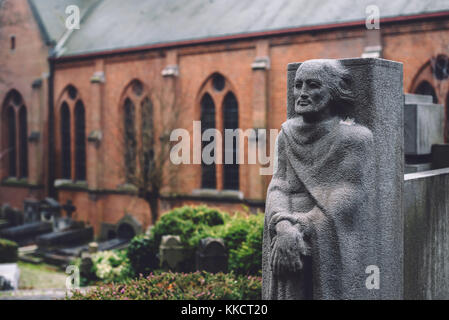 Monuments et des tombes du cimetière de Gand, Belgique Banque D'Images