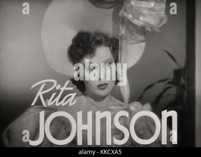 Rita Johnson à Broadway Serenade trailer Banque D'Images