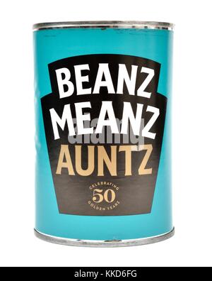 Baked Beans heinz célèbre ses 50 années d'or Banque D'Images