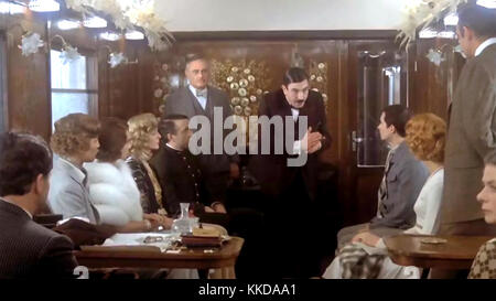 Meurtre sur LA production DE films EMI D'ORIENT EXPRESS 1974 avec Albert Finney Banque D'Images