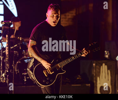 Fort Lauderdale FL - 14 octobre : Chad gilbert de new found glory effectue à revolution le 14 octobre 2015 à Fort Lauderdale, Floride personnes : Tchad Gilbert Banque D'Images