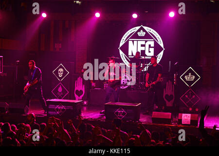 FORT LAUDERDALE FL - 14 OCTOBRE : Ian Grushka, Jordan Pundik, Cyrus Bolooki, Chad Gilbert de New Found Glory se produit à Revolution le 14 octobre 2015 à Fort Lauderdale, Florida People : Ian Grushka, Jordan Pundik, Cyrus Bolooki, Chad Gilbert Banque D'Images