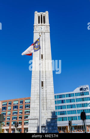 Raleigh, NC, USA - 24 novembre : clocher Memorial le 24 novembre 2017, à la North Carolina State University à Raleigh, Caroline du Nord. Banque D'Images