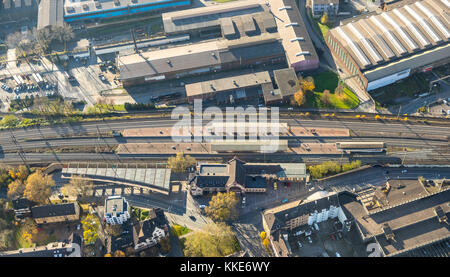 Station restaurée Witten, station principale de Witten, gare centrale, Witten, zone de Ruhr,Rhénanie-du-Nord-Westphalie, Allemagne, Witten, région de la Ruhr, Rhénanie-du-Nord-Ouest Banque D'Images