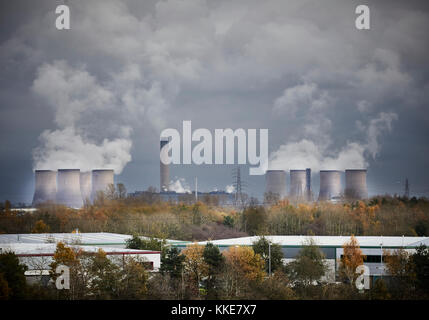 Fiddlers Ferry power station à Warrington Banque D'Images