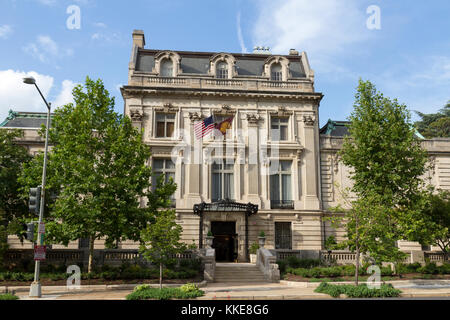 Le Cosmos Club, une salle de club social, sur Massachusetts Avenue, NW à Washington DC, United States. Banque D'Images