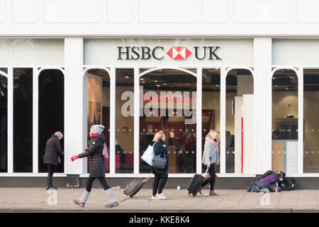 Direction générale de la banque britannique HSBC, Édimbourg, Écosse, Royaume-Uni Banque D'Images