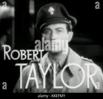 Robert Taylor dans Waterloo Bridge trailer Banque D'Images