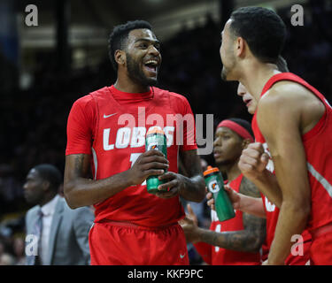 Le 06 décembre 2017 : Nouveau Mexique. Jachai Simmons invite sur son équipe contre Colorado au second semestre à la Coors Events Center. Banque D'Images