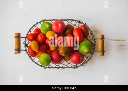 Les tomates d'élevage colorés Banque D'Images