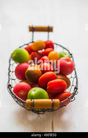 Les tomates d'élevage colorés Banque D'Images