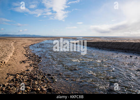 Swansea Bay sous un ciel d'hiver Banque D'Images