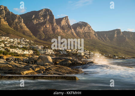 Douze Apôtres, Camps Bay, Le Cap, Afrique Du Sud Banque D'Images