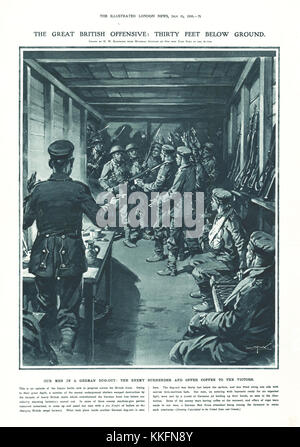 1916 Illustrated London News les troupes allemandes sur la somme de rachat Banque D'Images