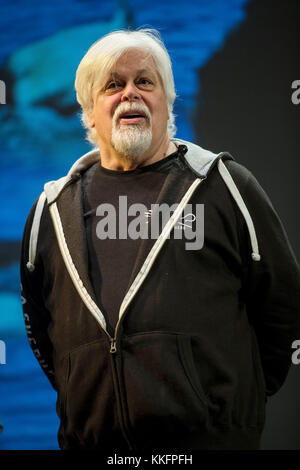 Paul Watson, militant écologiste, fondateur de l'anti-braconnage et de l'action directe group Sea Shepherd Conservation Society et membre de Greenpeace. Banque D'Images