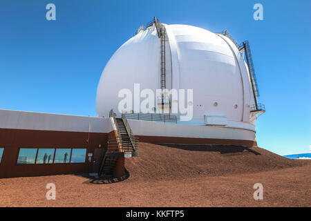 Observatoires sur le sommet du Mauna Kea, Hawaii Big island Banque D'Images