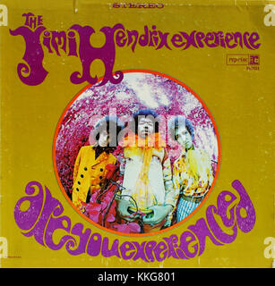 La reprise américaine de 'Are You Experience' de The Jimi Hendrix Experience présente un design psychédélique, symbolisant la nature contreculturelle et expérimentale de l'album. Banque D'Images