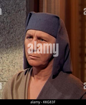 Image ou scène mettant en vedette l'actrice Judith Anderson de la bande-annonce de 'The Ten Commandements' (1956), un film épique biblique majeur réalisé par Cecil B. DeMille. Banque D'Images