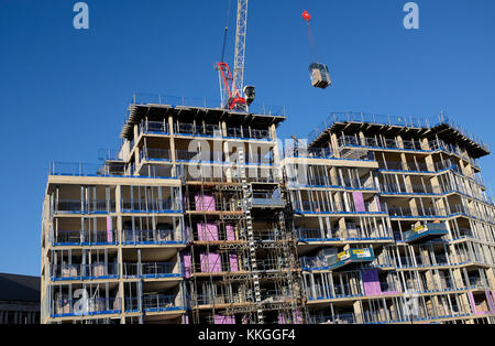 Site de construction de grande hauteur, Norwich, Norfolk, Angleterre Banque D'Images