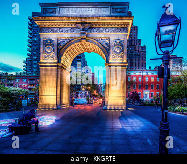 L'arche à Washington Park, New York. coeur de Greenwich village. Banque D'Images