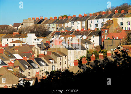 Portland, Dorset. 1er décembre 2017 - Sunny fortuneswell, île de Portland, le premier jour officiel de l'hiver crédit : Stuart fretwell/Alamy live news Banque D'Images