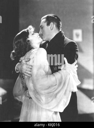 Greta Garbo, John Barrymore encore Grand Hotel Banque D'Images