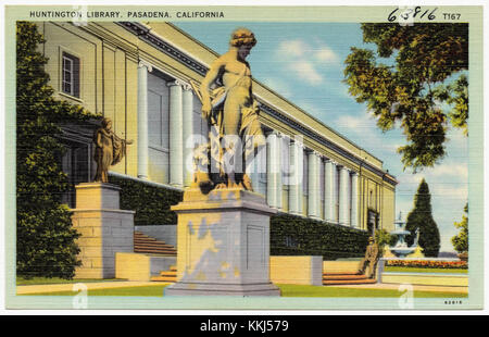 La bibliothèque Huntington, située à Pasadena, en Californie, est une institution culturelle et éducative renommée. Il présente une vaste collection de livres rares, manuscrits, et remplacés La bibliothèque est entourée de 120 acres de jardins botaniques et abrite de nombreux programmes de recherche. Il sert de ressource pour les chercheurs, les étudiants et le grand public intéressés par l'histoire, la littérature et les permis Banque D'Images