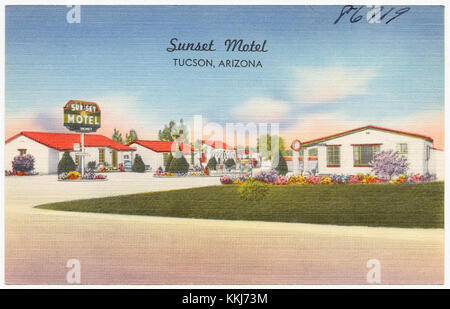 Sunset Motel, Tucson, Arizona (86719) Banque D'Images