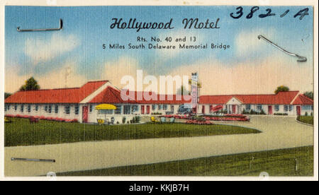 Hollywood Motel, RTS. N° 40 et 13, 5 miles au sud du Delaware Memorial Bridge (3821A) Banque D'Images